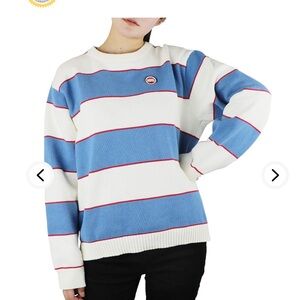 Mostwantedlab MWTD Blue White Pullover Sweater